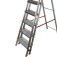 Escada de alum�nio com 6 degraus duplos residencial - EMD006	