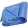 Lona refor�ada de polietileno azul 8 m x 6 m