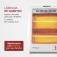 Aquecedor el�trico 900W 2 em 1 quartzo Confort III - A-16  110V