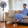 Ventilador de coluna 50 cm oscilante 8 p�s com 3 velocidades - Flow Turbo  220V
