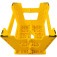 Banqueta pl�stica dobr�vel amarela altura 220 mm
