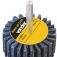 Roda de lixa 50 x 20 mm com haste gr�o 60 - 12.71.502.060