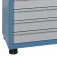 Arm�rio para ferramentas com 3 prateleiras 9 gavetas e portas de vidro - AM-69