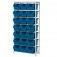 Estante met�lica com 21 gavetas n� 7 azul - EF21/7A