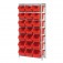 Estante met�lica com 21 gavetas n� 7 vermelha - EF21/7V-