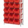 Estante met�lica com 21 gavetas n� 7 vermelha - EF21/7V-