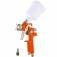 Pistola de pintura HVLP tipo gravidade com bico de 1,0 mm