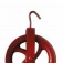 Roldana met�lica com gancho 12 cm