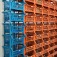 Cesto expositor 435 x 280 x 375 mm azul 5 pe�as - Pr�tico