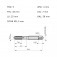 Jogo de macho manual a�o r�pido M5 x 0,80 mm com 3 pe�as - E559M5NO8