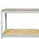 Bancada desmont�vel 1500 x 600 mm com 1 prateleira e tampo em madeira osb - BM-J