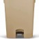 Cesto coletor de lixo com pedal 100L com rodas - CP11BG