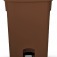 Cesto coletor de lixo com pedal 100L com rodas - CP11MR