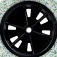 Roda completa com pneu maci�o 8 x 1