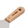 Esp�tula a�o inox 120 mm com cabo de madeira