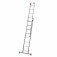 Escada de alum�nio extens�vel 2,40 x 3,74 m 2 x 8 degraus  - ESC0617