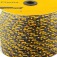Corda multifilamento tran�ada 10 mm x 190 m preta e amarela