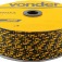Corda multifilamento tran�ada 3 mm x 625 m preta e amarela