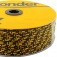 Corda multifilamento tran�ada 3 mm x 625 m preta e amarela