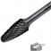 Lima rotativa endurecida em arvore 12 x 25 mm haste 6 mm - 23.201