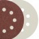 Disco de lixa com pluma 125 mm 8 furos gr�o 180 com 10 pe�as - 08.006