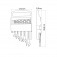 Jogo de chave combinada com catraca 8 a 17 mm  5 pe�as - 42248205