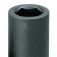 Soquete sextavado longo de impacto 19 mm com encaixe de 3/4