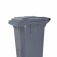 Cesto de lixo gari 120L sem adesivo com rodas de 200mm - C120CZ
