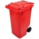 Cesto de lixo gari 240L com rodas de 200 mm sem pedal - C240VM