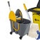 Kit para limpeza profissional preto e amarelo e balde Due cinza com 6 pe�as - Pratic