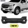 Para-choque S10 2017 a 2021 dianteiro preto liso com grade central inferior - 1686