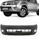 Para-choque Hilux 2005 a 2008 dianteiro preto com farol sem furo para moldura - 7001