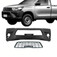 Para-choque Hilux 2015 a 2023 dianteiro preto com grade e cabine simples - 7028