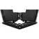 Banqueta pl�stica dobr�vel preta altura 220 mm 