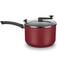 Pipoqueira antiaderente 4,8L com tampa de vidro cereja - 3030