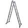 Escada multifuncional de alum�nio 4 x 4 com 16 degraus 11 em 1 - ESC0266RO