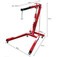 Guincho hidr�ulico dobr�vel 2T com prolongador rodas de ferro