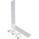 Cantoneira para cortina 6 x 8 cm zincada com 4 pe�as