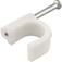 Grampo pl�stico redondo para fios 8 mm