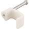 Grampo pl�stico chato para fios de10 mm cartela com 20 p�s